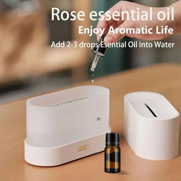 Usb-Powered Flame Simulation Humidifier - Perfect Summer Gift, Aroma Diffuser & Air Humidifier for Aromatherapy