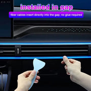 car-interior  RGB LED Light Strip Ambient Neon Invisible Light USB Fiber Optic Atmosphere Lamp Support APP Control