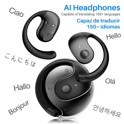 Wireless Bluetooth Earphones Real Time OWS Bluetooth Earbuds Support Playing Music Phone Calls Headphones,Bt 5.4,Waterproof Life Electronic Headset Audio, Low Latency & Noise Reduction