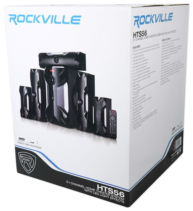 rockville-hts56-1000w-5-1 Channel Home Theater System/Bluetoo