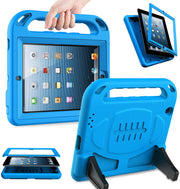 Kids Case for Ipad 2 3 4 Generation (Old Model)- Built-In Screen Protector, Shockproof Handle Stand Kids Friendly Compatible with Ipad 2Nd 3Rd 4Th Generation (Blue)