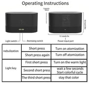 Usb-Powered Flame Simulation Humidifier - Perfect Summer Gift, Aroma Diffuser & Air Humidifier for Aromatherapy